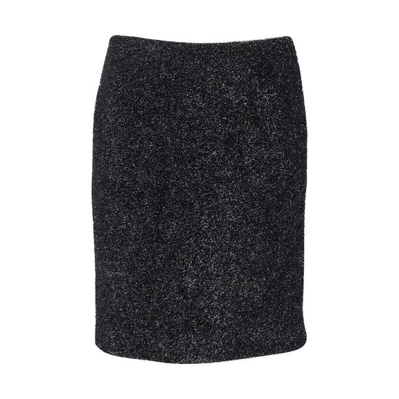 Simone Rocha Metallic Knit Mini Skirt in Black Recycled Wool - Picture 1 of 3